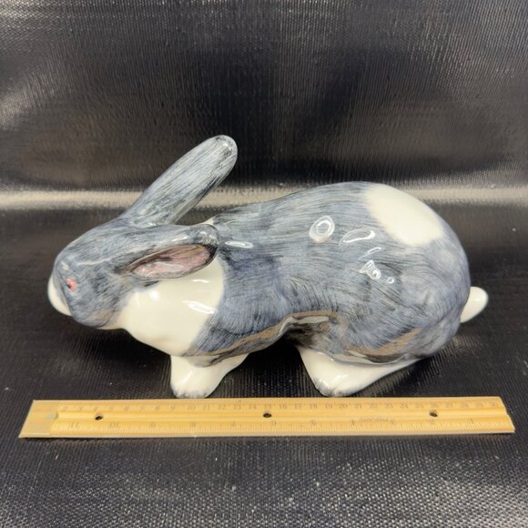 Vintage Italian Pottery Bunny Rabbit 12inch Ceramic Figurine Made In Italy VTG - Picture 4 of 15